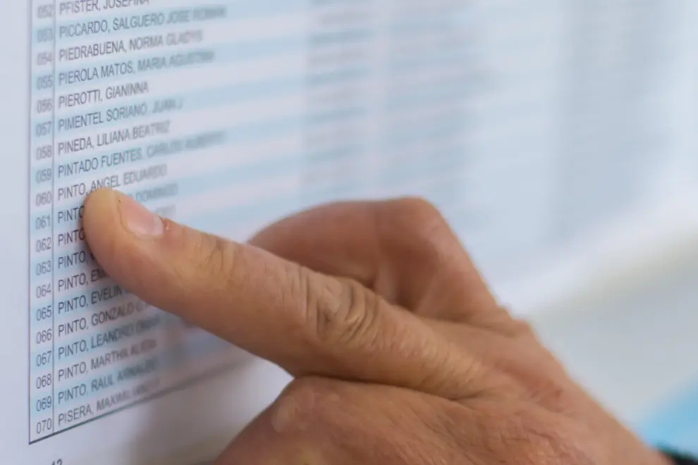 Padrones elecciones legislativas votación