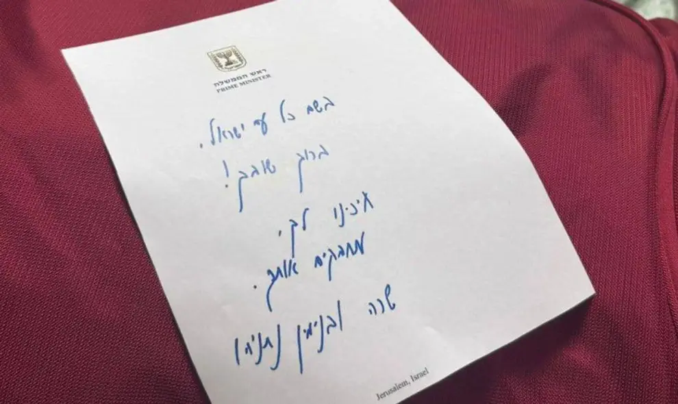 Carta de Benjamin Netanyahu a rehenes