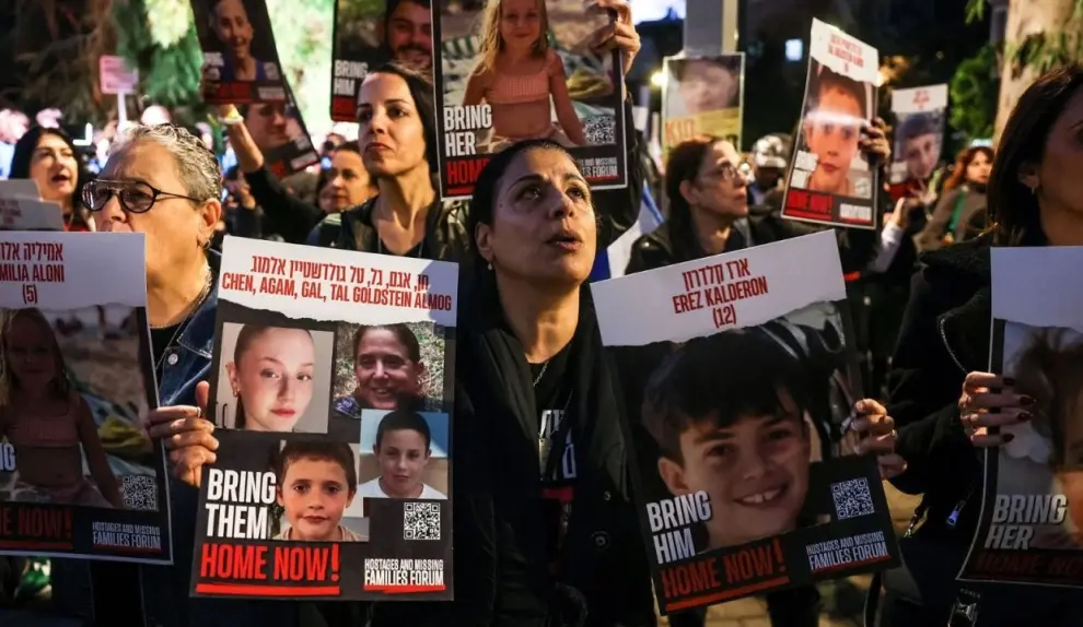 Liberacion de rehenes en Israel