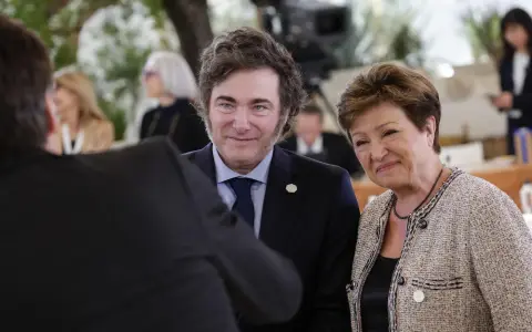 Milei y Georgieva 