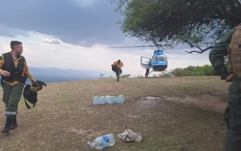 Especialistas trabajan en el cerro Elefante