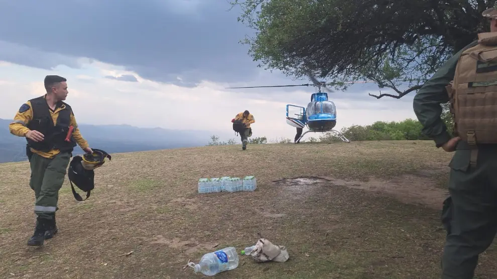 Especialistas trabajan en el cerro Elefante