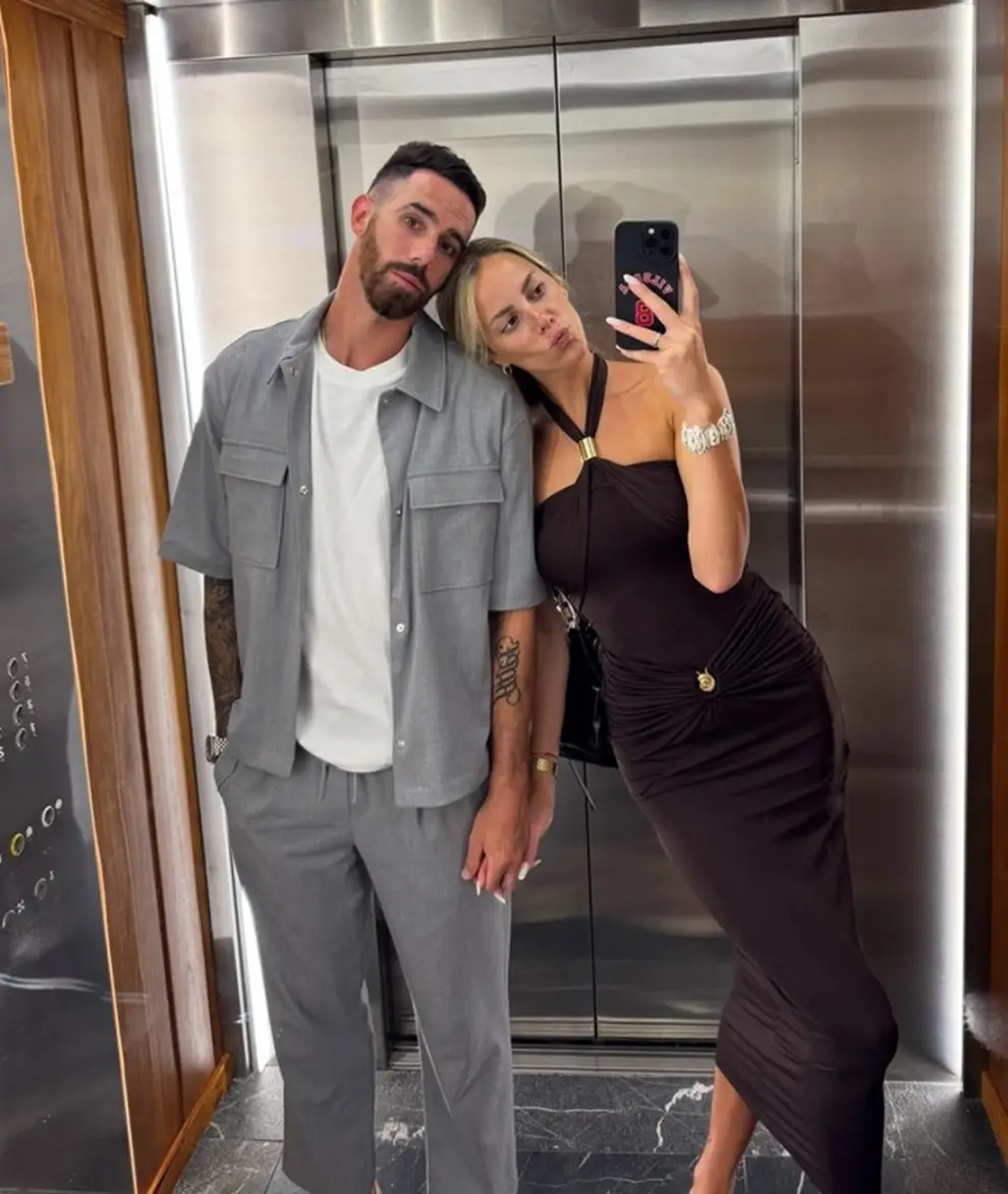 Lucas junto a su pareja, detenidos en Italia.