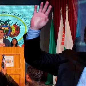 Milei celebra el resultado en Bolivia