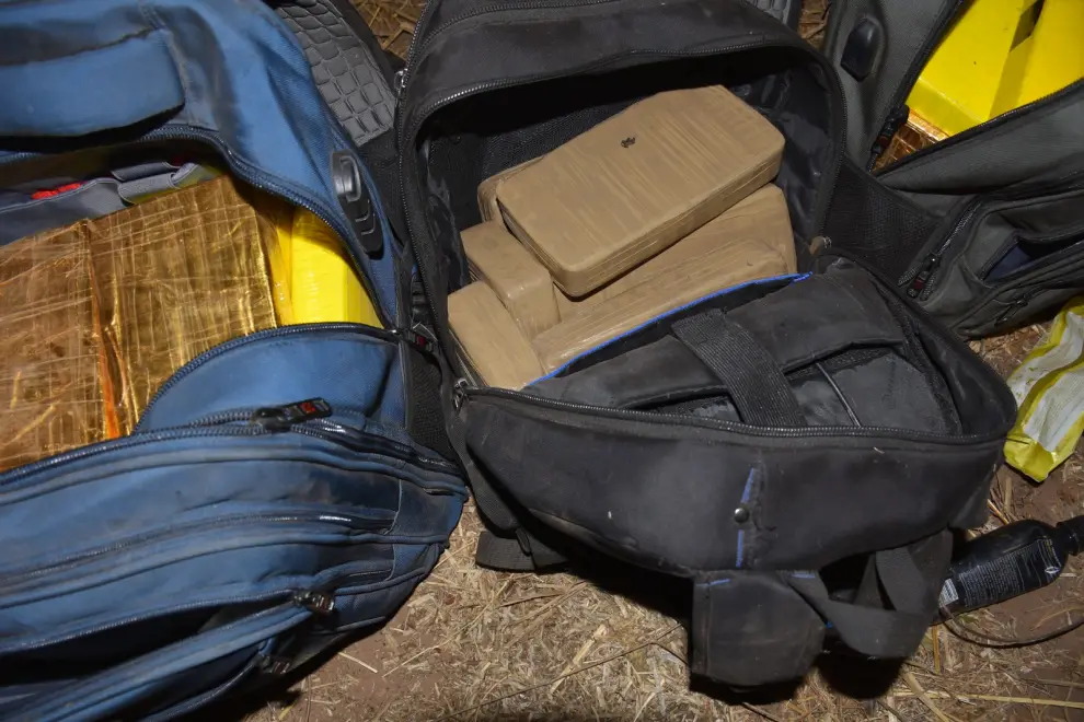 Los "ladrillos" secuestrados en el norte.
