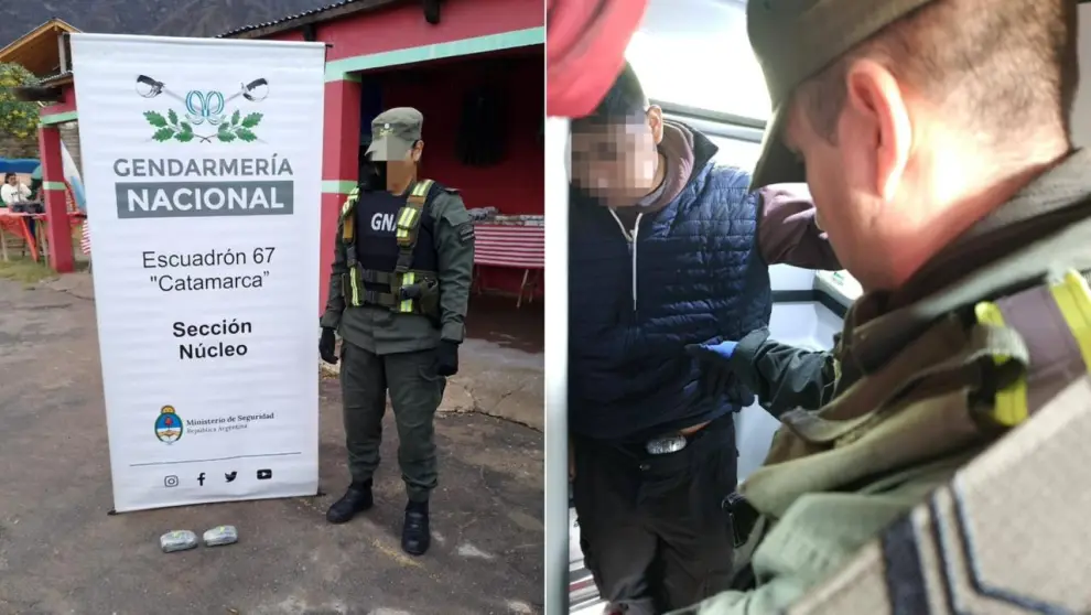 Detención y secuestro de la droga.