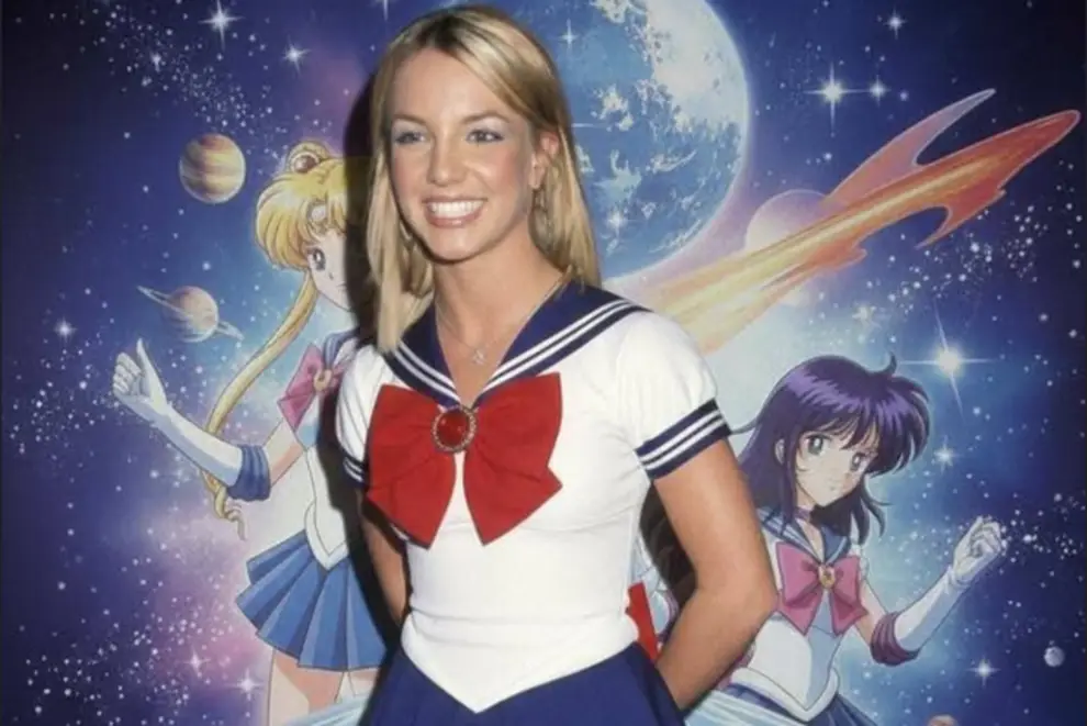 Britney Spears como una de las Sailor moon
