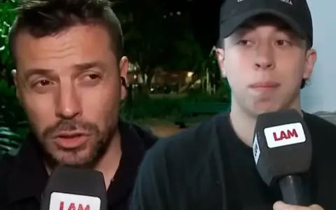 Ulises Jaitt y su sobrino.