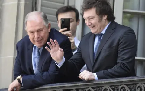 Javier Milei y Gerardo Wertheim
