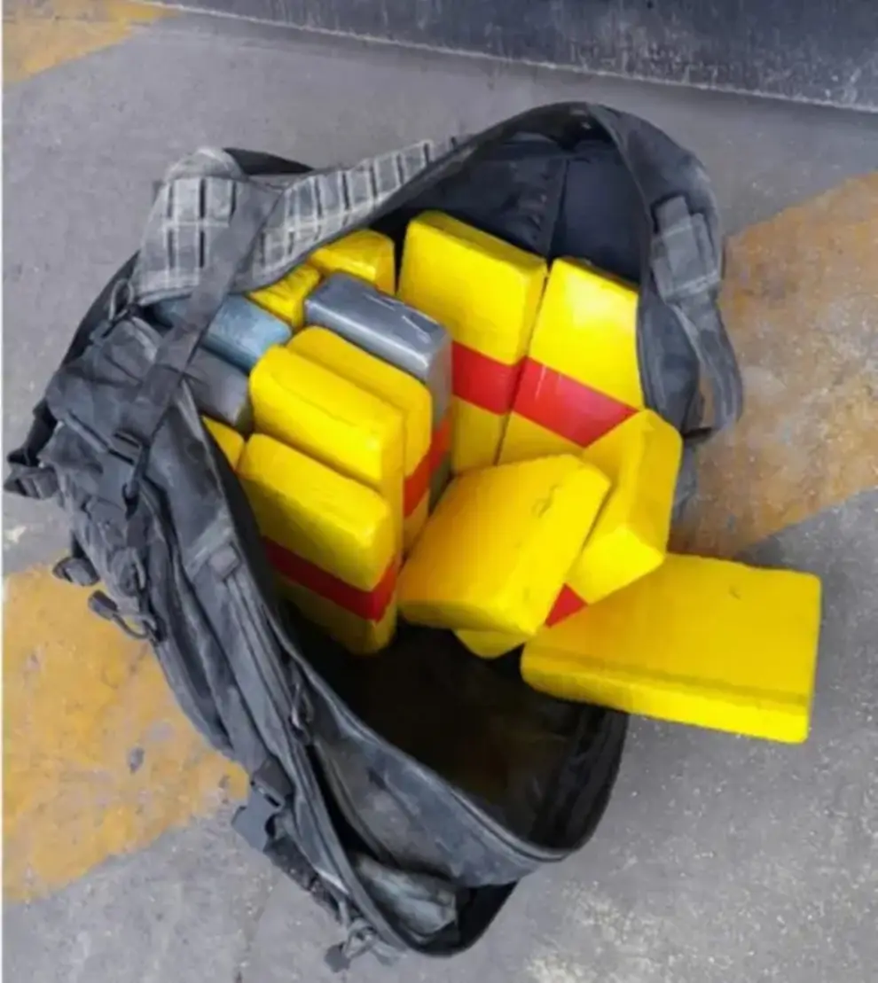 "Lladrillos" de cocaina secuestrados.