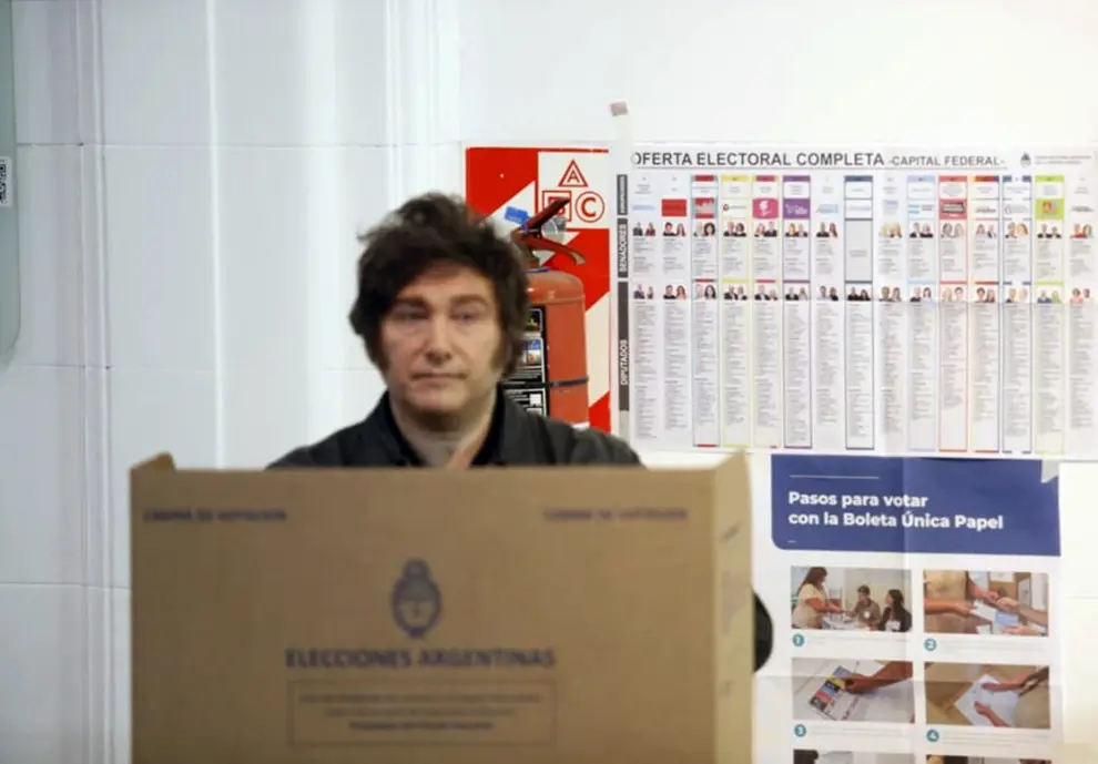 El sufragio de Javier Milei.