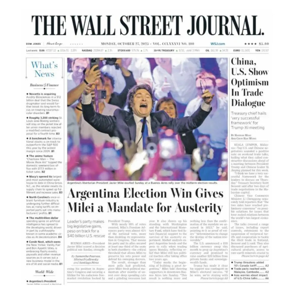 Tapa de los diarios