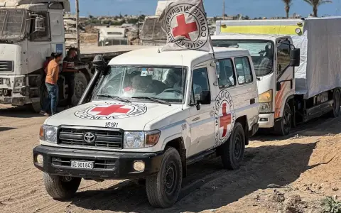 Cruz Roja en la Franja de Gaza