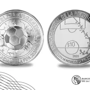El BCRA lanza una moneda de la Copa Mundial de Fútbol 2026, pero se "olvida" de Maradona
