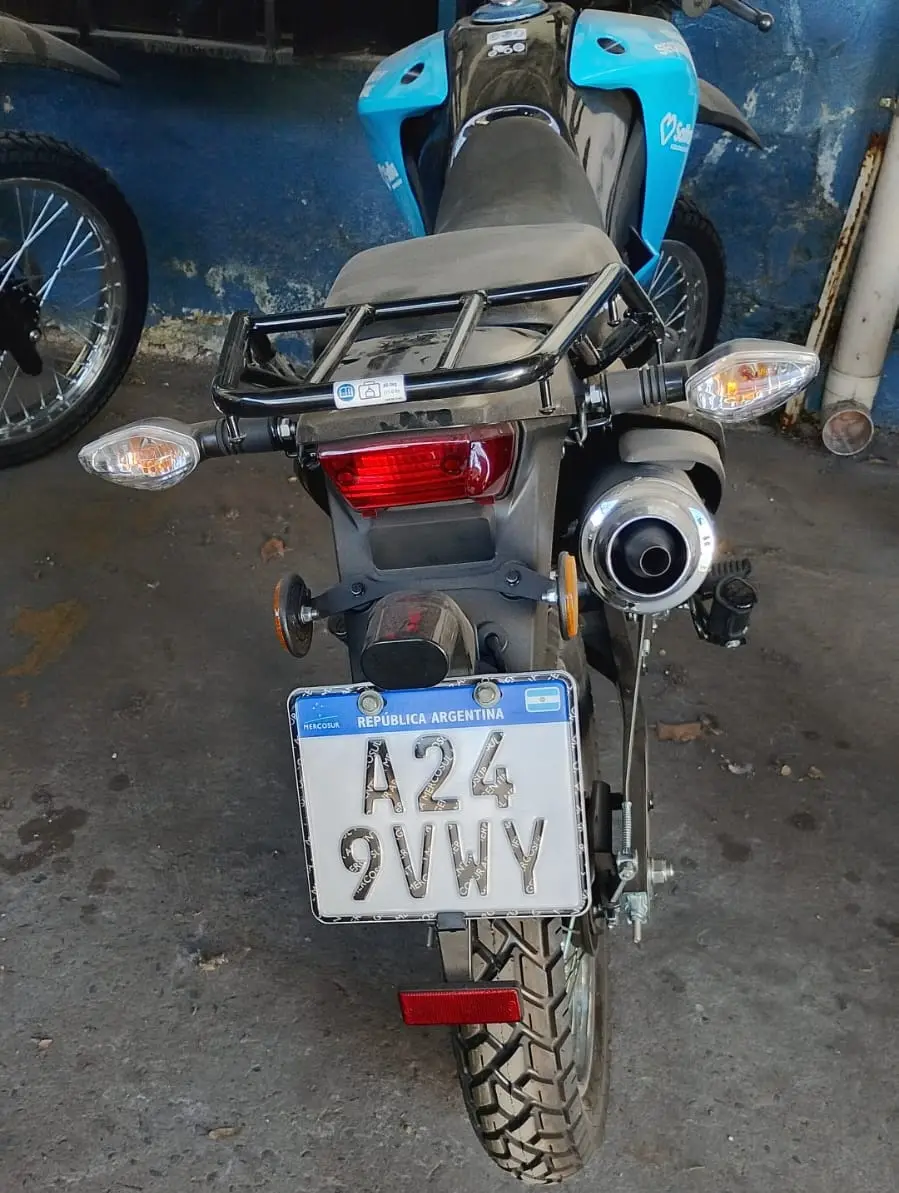 Moto que habría sido reportada como robada.