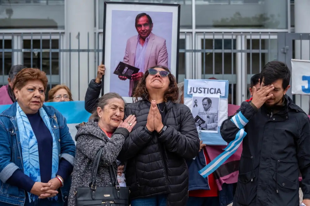 Pedido de justicia en ciudad judicial por el caso de vicente cordeyro