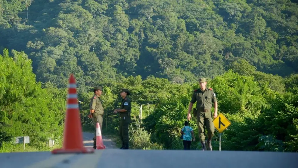 Uno de los controles en zona de frontera.