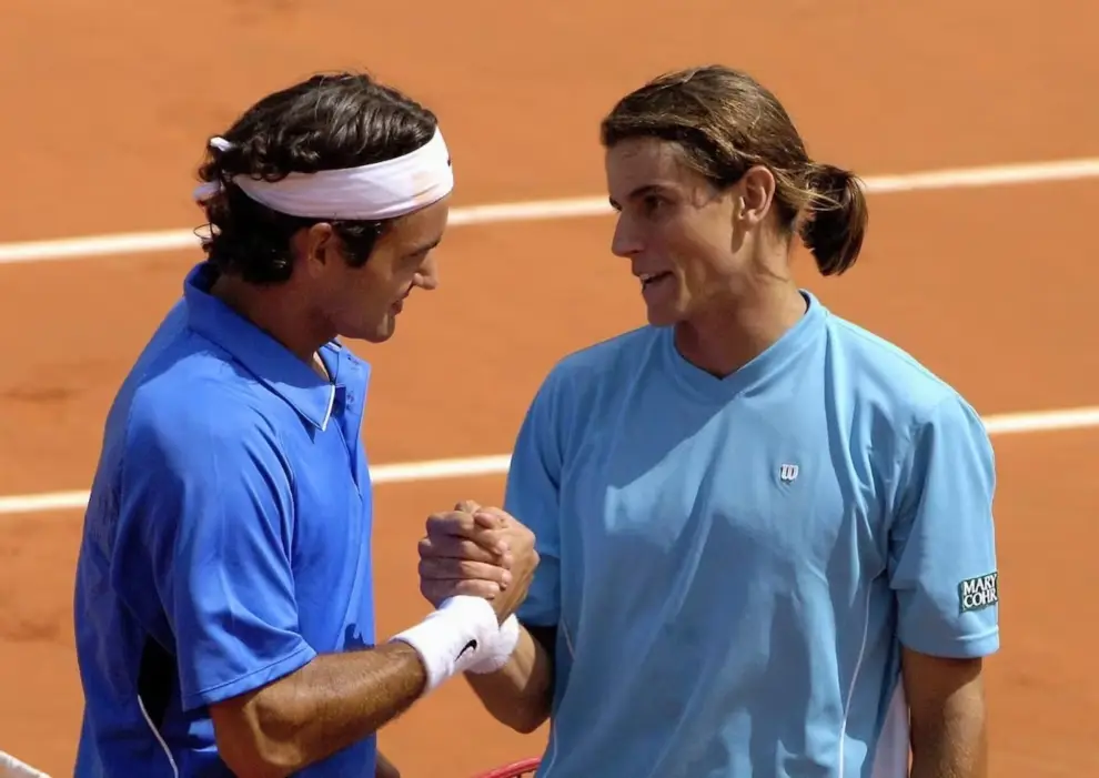 Diego Hartfeld, y Roger Federer