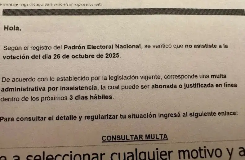 Mail de estafa