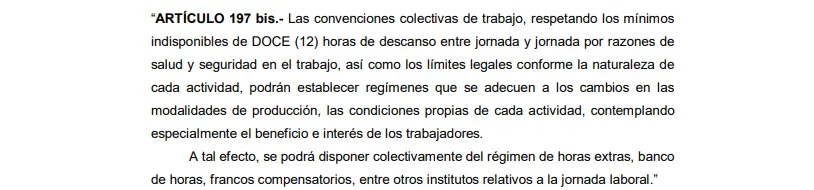 Aunque el proyecto no menciona expresamente el límite de 48 horas semanales, mantiene abierta la posibilidad de reorganizar las jornadas por acuerdos.