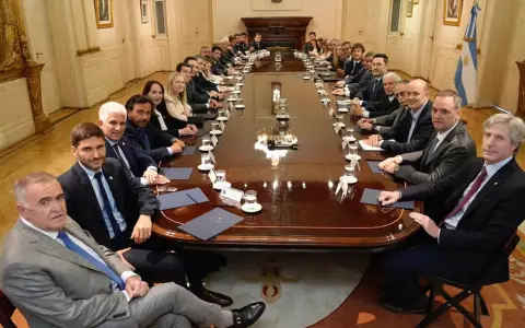 Reunion en Casa Rosada.