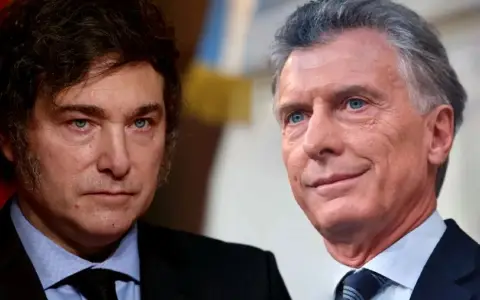 Javier Milei y Mauricio Macri.