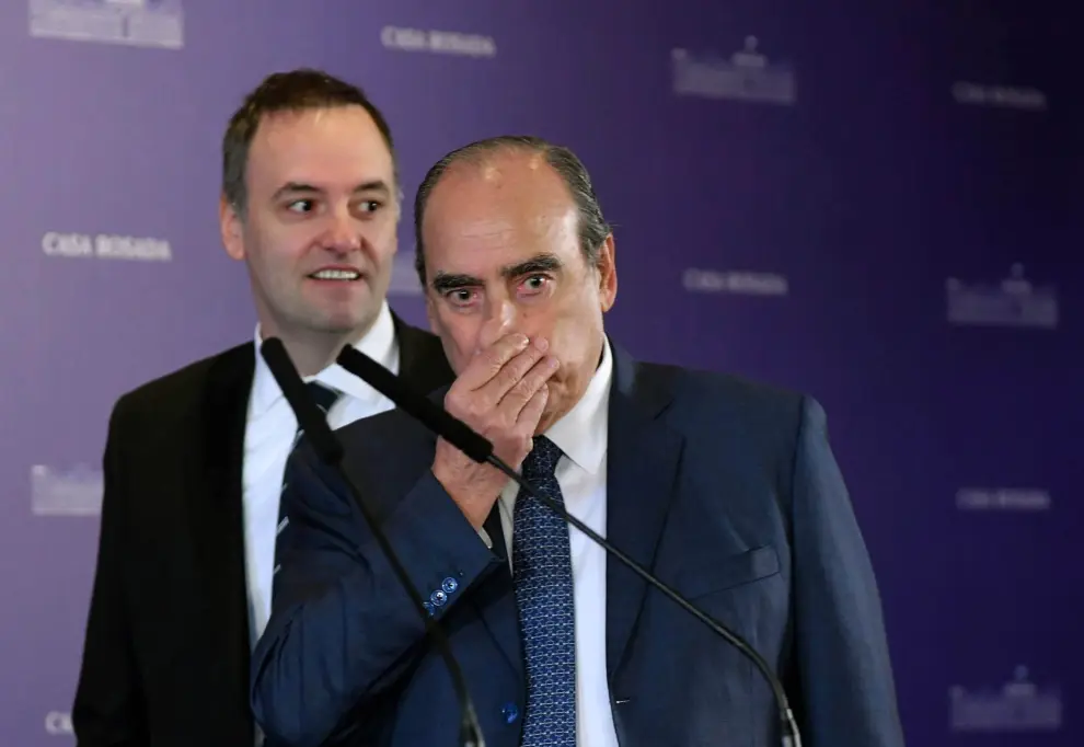 Manuel Adorni y el ido Guillermo Francos