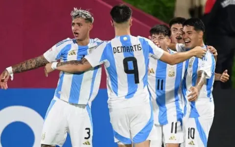 La seleccion argentina sub-17 le gano 3-2 a su par de belgica,