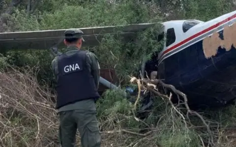 Cayó avioneta narco en Rosario de la Frontera