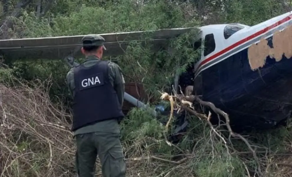 Cayó avioneta narco en Rosario de la Frontera