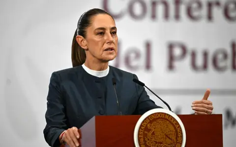 Claudia Sheinbaum, presidenta de México durante la conferencia