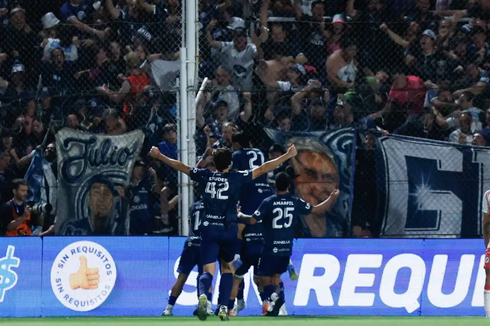 Festejo del campeón.