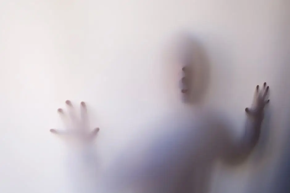 Persona Detrás De La Cubierta Blanca