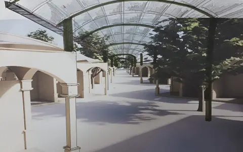 Proyecto de reforma del parque San Martín elaborado por los feriantes