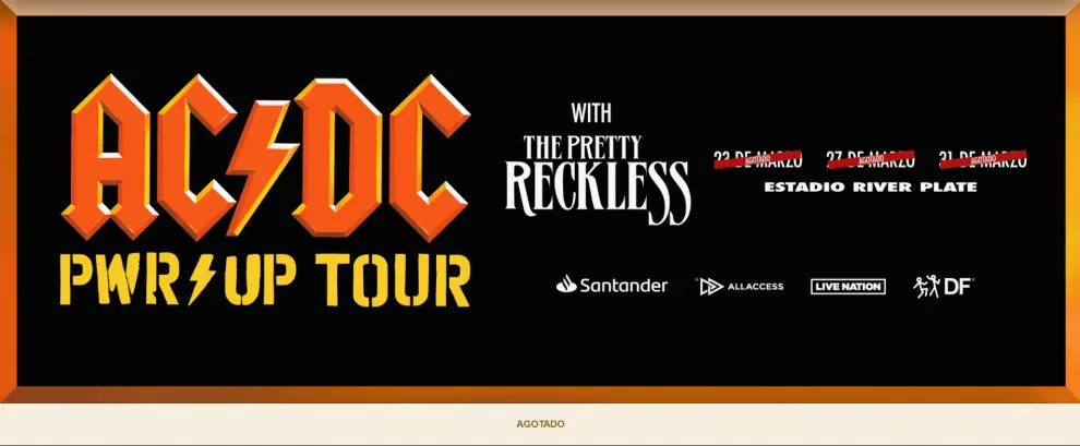 Fechas agotadas para AC/DC