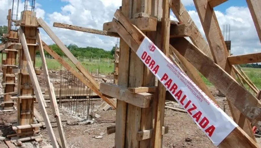 Obras paralizadas en la provincia.