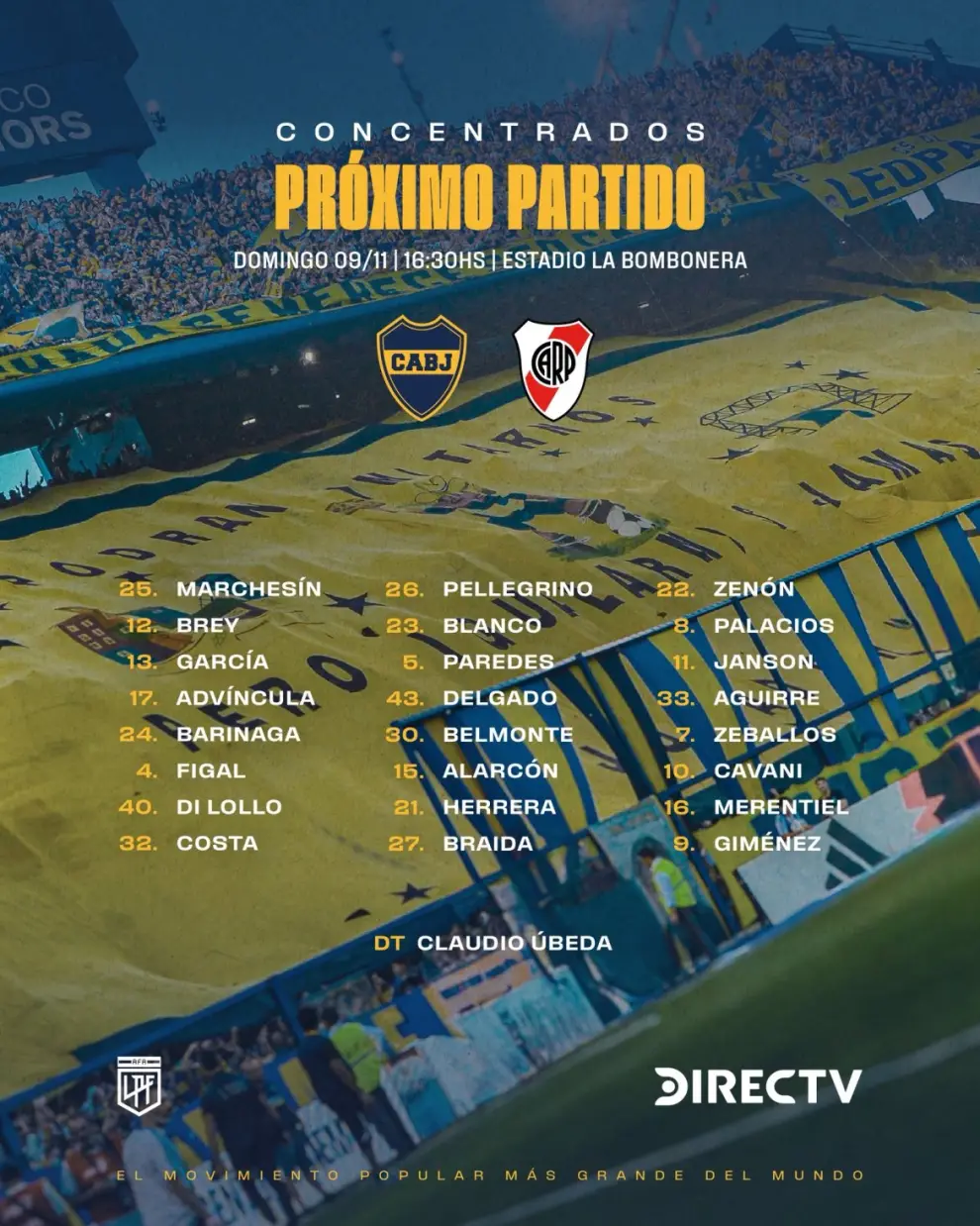 Los concentrados de Boca.