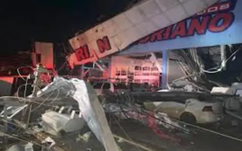 El devastador tornado al Sur de Brasil.