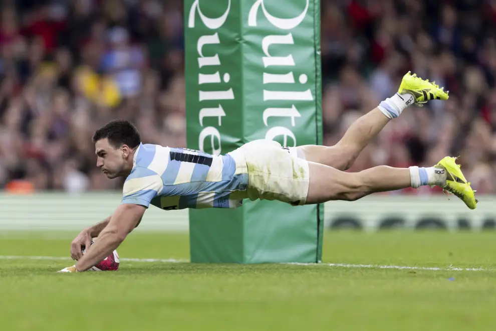 Espectacular try de Gerónimo Prisciantelli en la victoria apabullante de Los Pumas ante Gales.