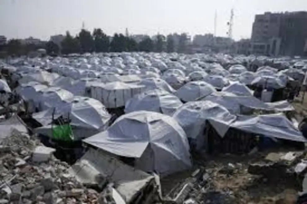 Tiendas en Gaza