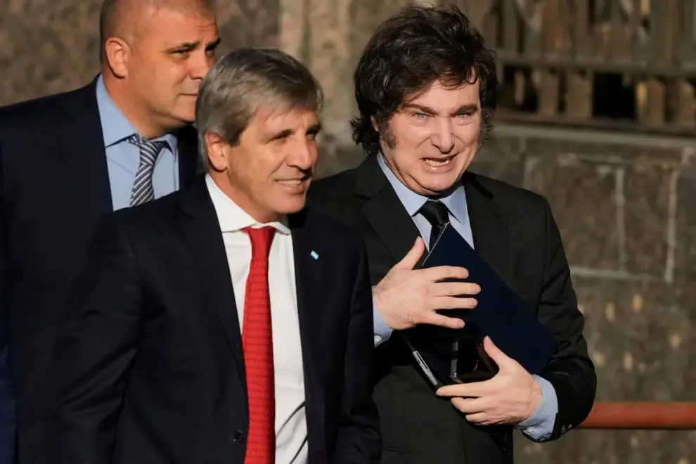 Javier Milei y Luis Caputo