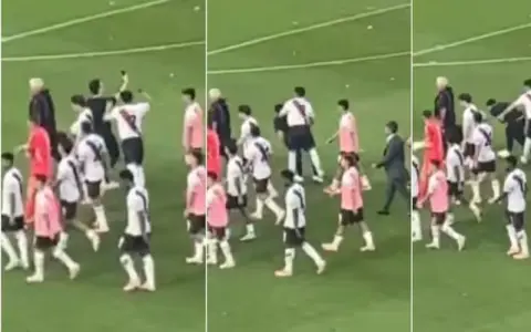 La piña de Maxi Salas que captó desde lejos una cámara, pero no la TV.