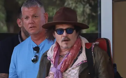 Johnny Depp, a su llegada a la Argentina