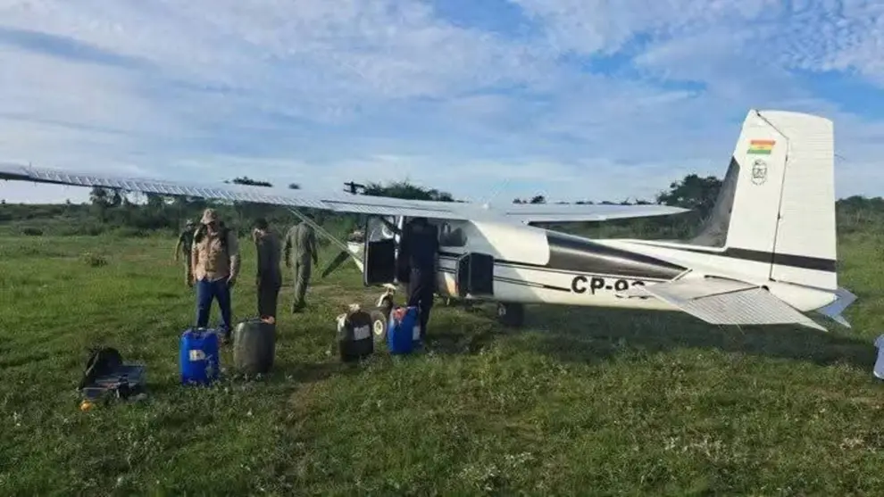 La avioneta boliviana interceptada en Paraguay