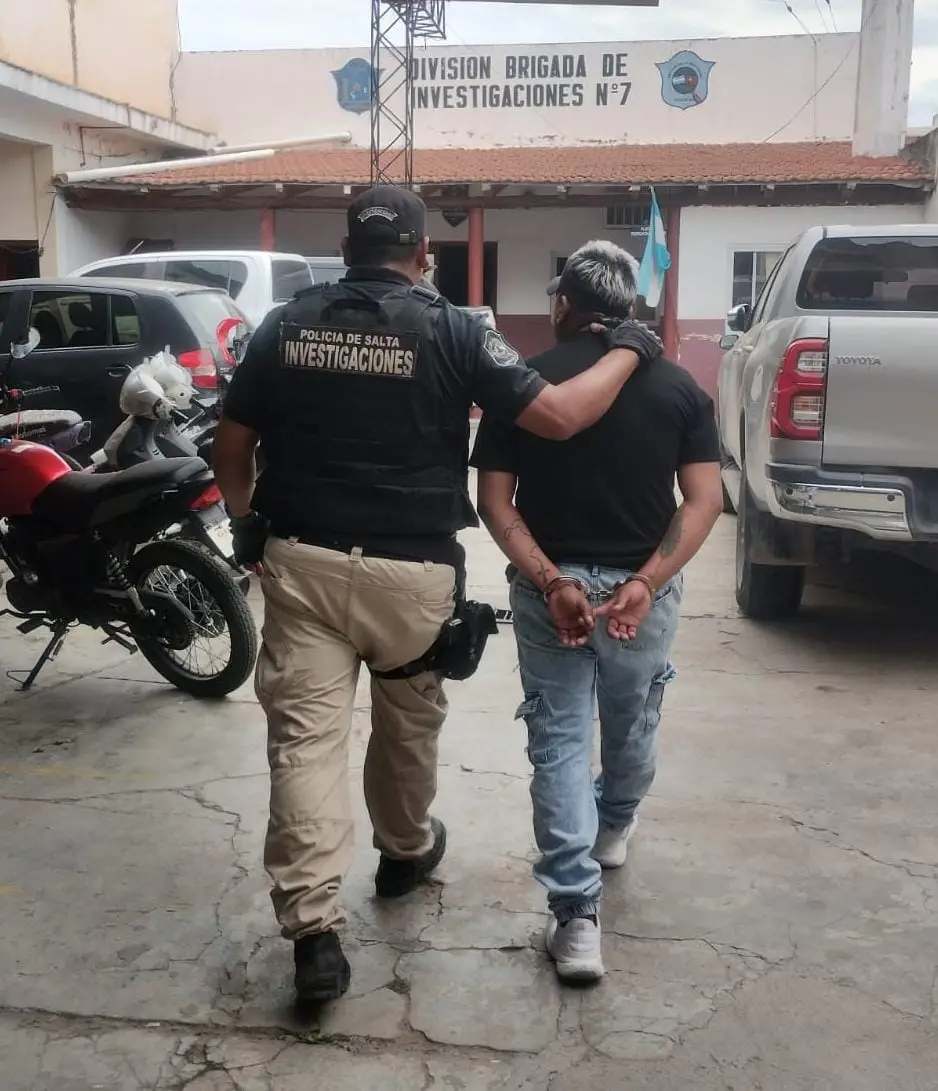 Uno de los detenidos en General Güemes.