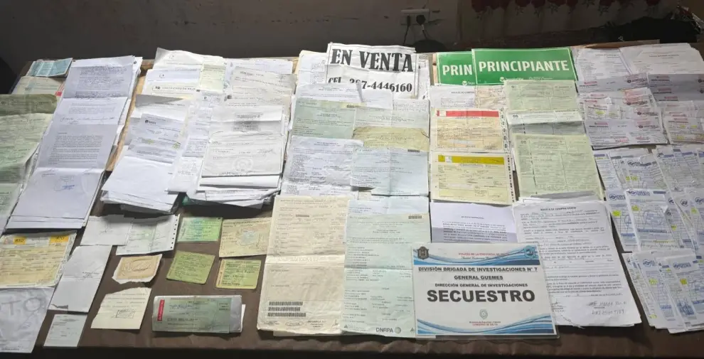 Documentacion secuestrada.