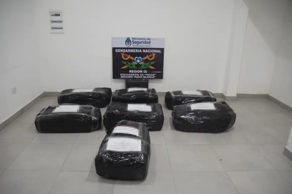 Secuestro de hojas de coca y marihuana.