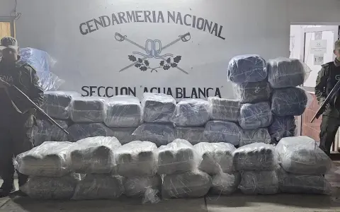 Los enormes bultos que trasladaban de contrabando. 