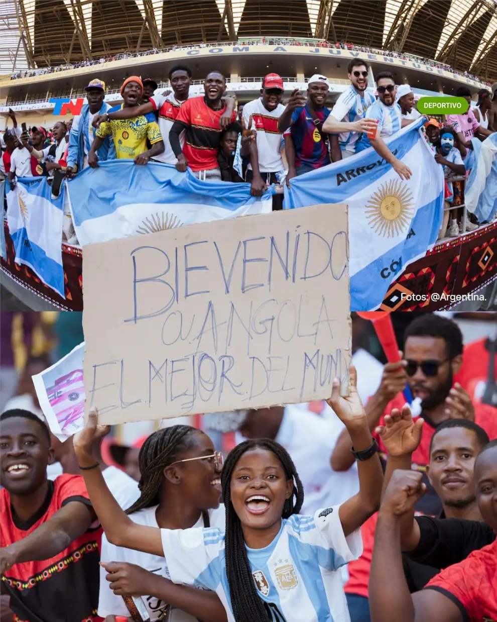 Los "Messi-lovers", también en Angola.