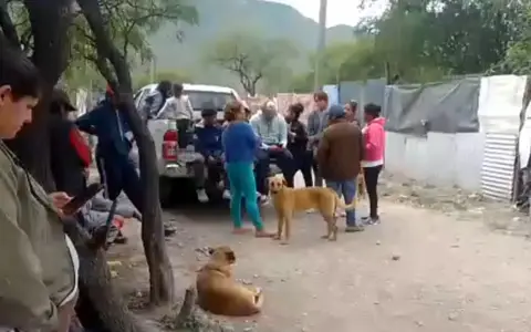 Captura de vecinos en San Javier.